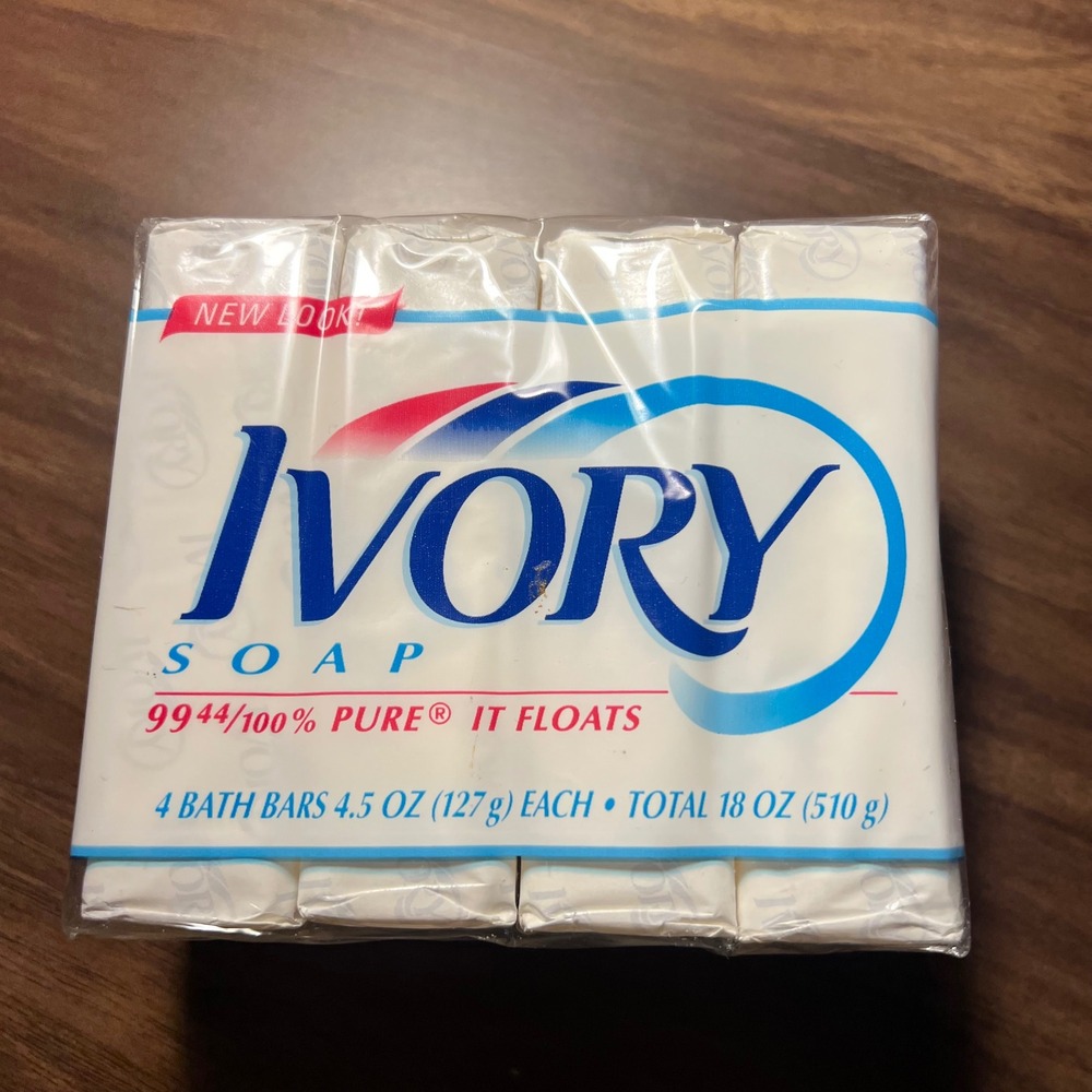 Ivory Bath Soap 4-Pack 1996 Vintage New Old Stock 18oz 100% Pure It Floats NOS